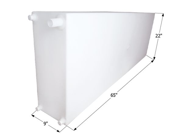 Fresh Water Tank WT2458 - 51 Gal. - 65" x 22" x 9" - ICON #12722