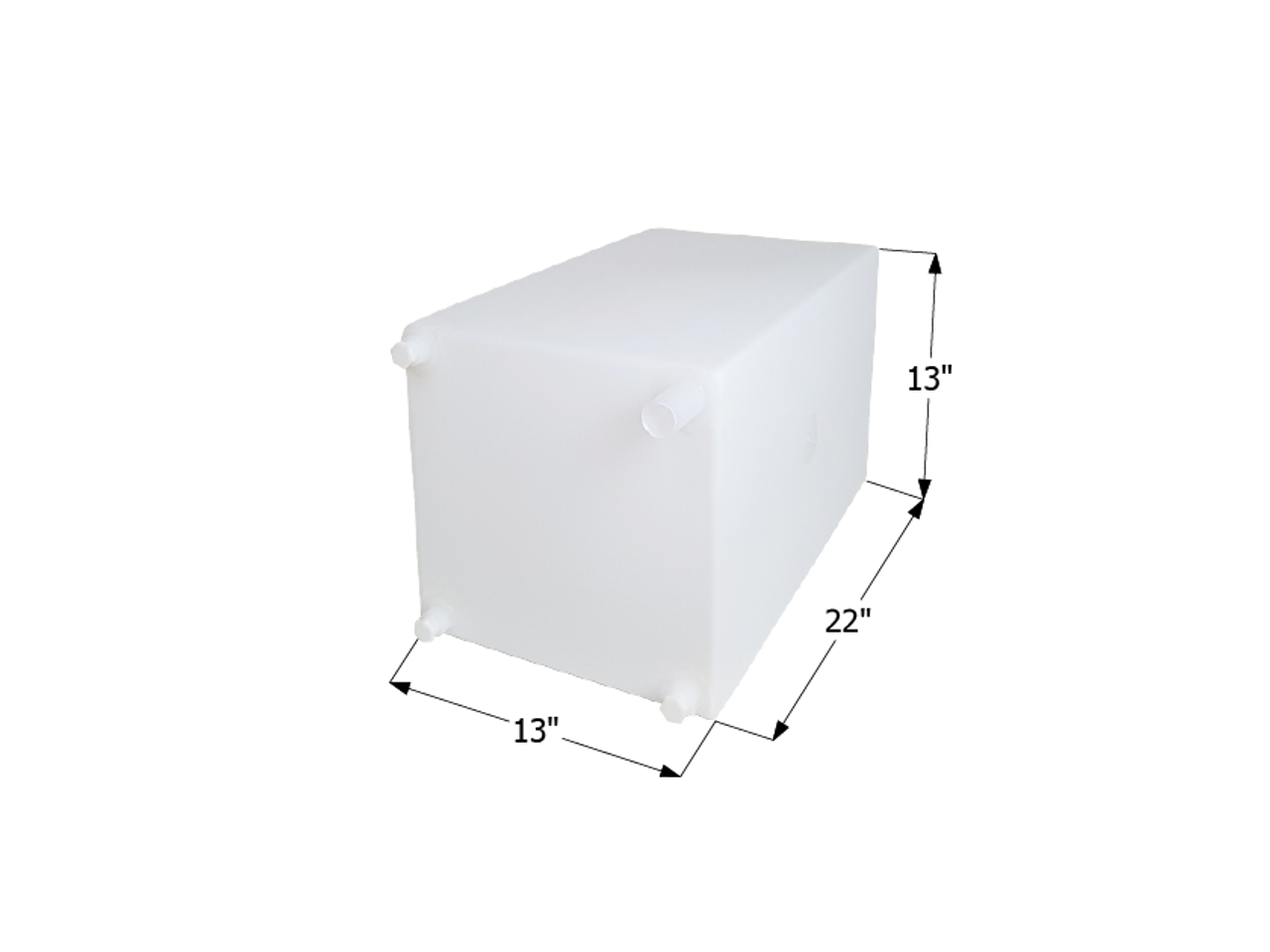 Fresh Water Tank WT2459 - 15 Gal. - 22" x 13" x 13" - ICON #12723