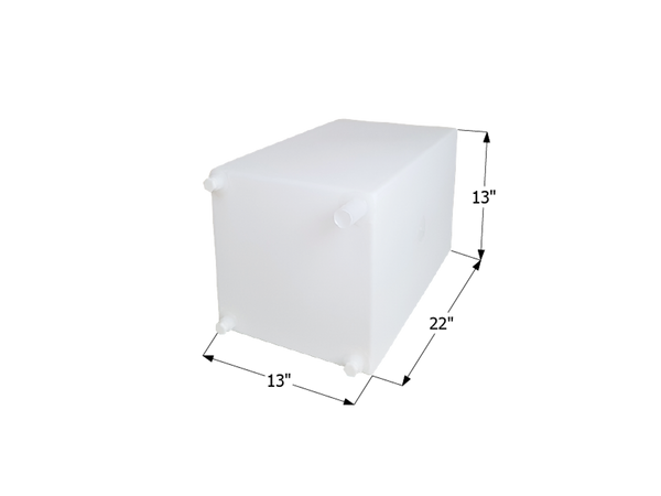 Fresh Water Tank WT2459 - 15 Gal. - 22" x 13" x 13" - ICON #12723