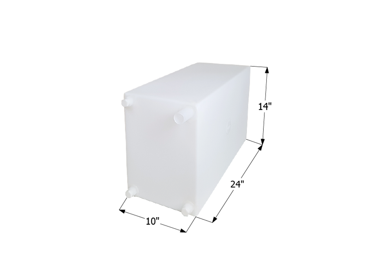 Fresh Water Tank WT2462 - 15 Gal. - 24" x 14" x 10" - ICON #12726
