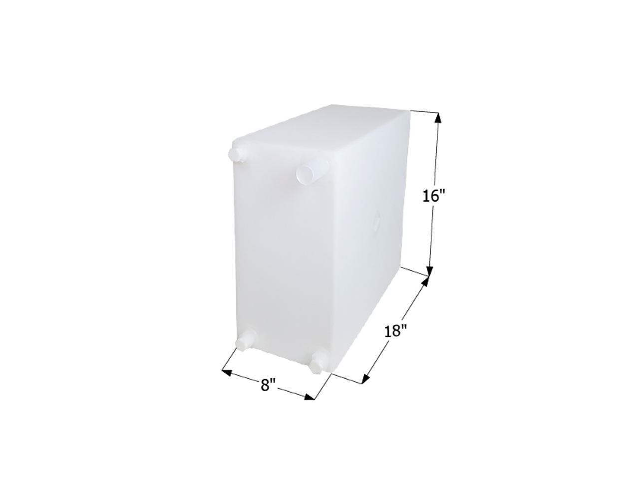 Fresh Water Tank WT2465 - 10 Gal. - 18" x 16" x 8" - ICON #12729