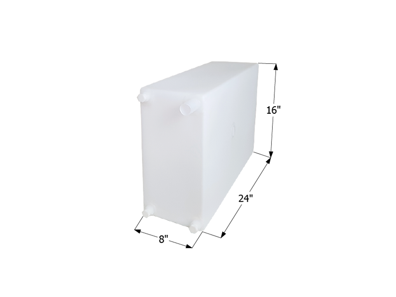 Fresh Water Tank WT2466 Tank - 12 Gal. - 24" x 16" x 8" - ICON #12730