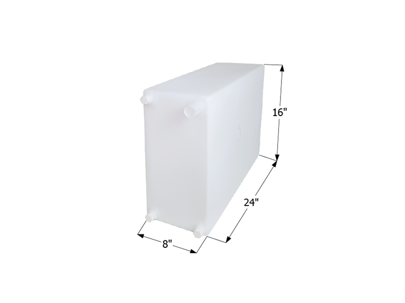 Fresh Water Tank WT2466 Tank - 12 Gal. - 24" x 16" x 8" - ICON #12730