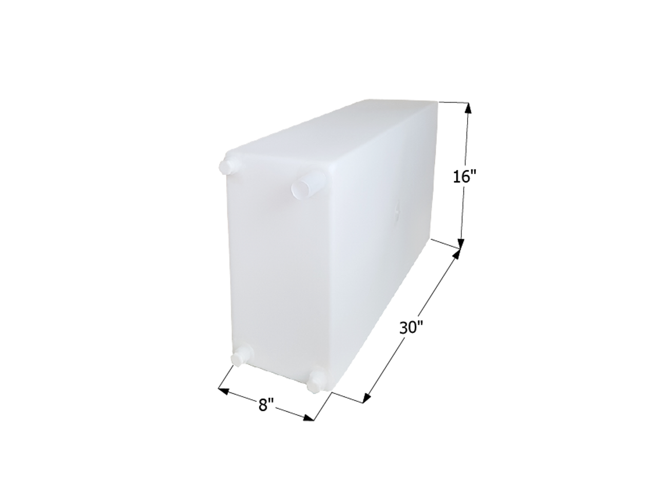 Fresh Water Tank WT2467 Tank - 15 Gal. - 30" x 16" x 8" - ICON #12731