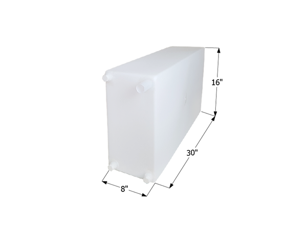 Fresh Water Tank WT2467 Tank - 15 Gal. - 30" x 16" x 8" - ICON #12731
