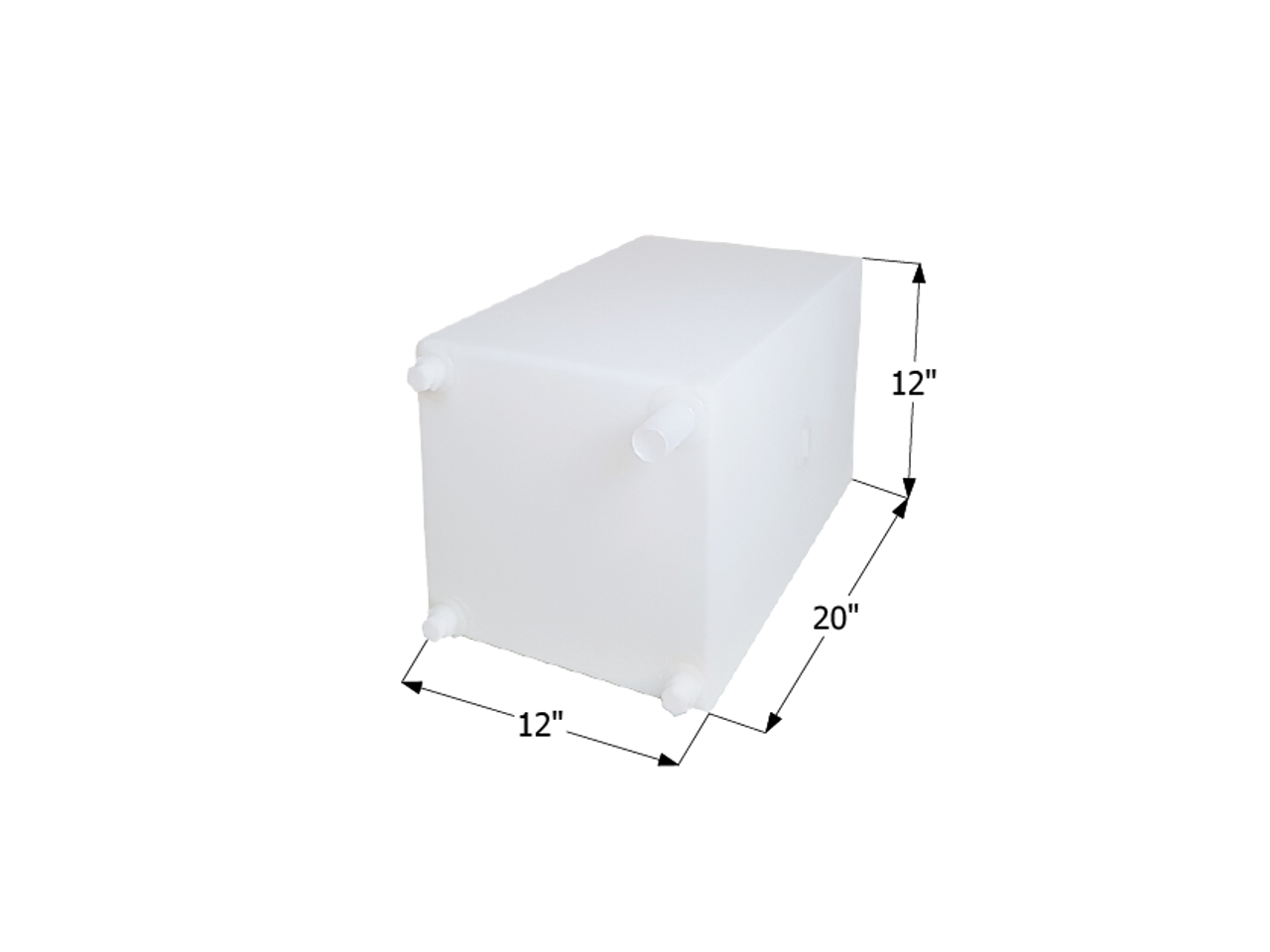 Fresh Water Tank WT2470 - 12 Gal. - 20" x 12" x 12" - ICON #12734