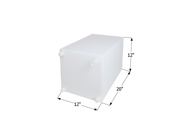 Fresh Water Tank WT2470 - 12 Gal. - 20" x 12" x 12" - ICON #12734