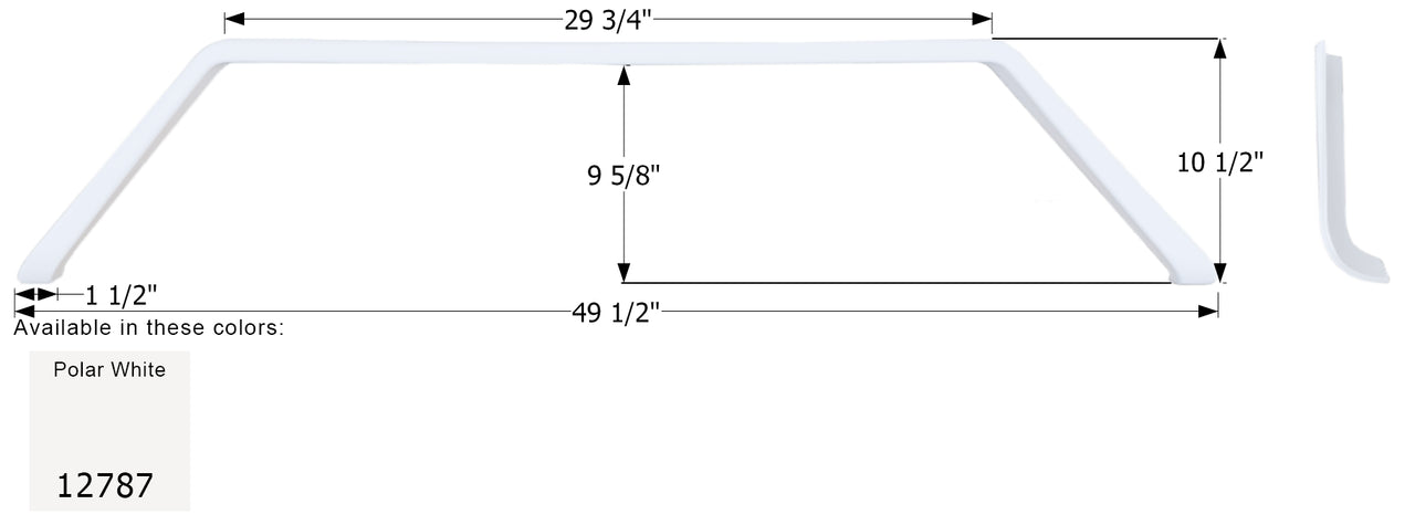 Jayco Tandem Fender Skirt FS2787 - Polar White  ICON 12787