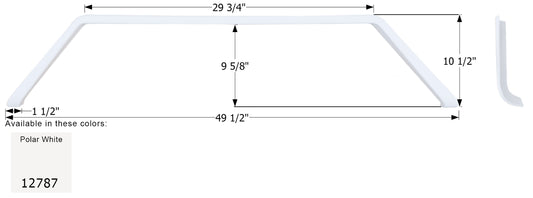 Jayco Tandem Fender Skirt FS2787 - Polar White  ICON 12787