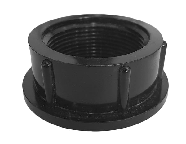 Holding Tank Fitting - 1 1/2" Heavy Duty Raised FPT Spin Weld Fitting - Black - ICON #12791