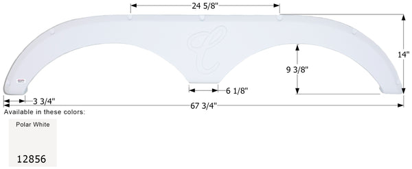 Forest River Tandem Fender Skirt FS2856