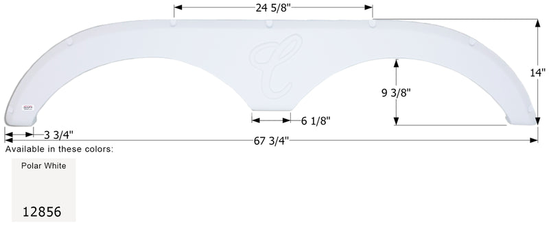 Forest River Tandem Fender Skirt FS2856