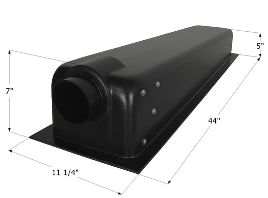 Holding Tank Center End Drain HT400ED - 8 gal. -  44" x 11 1/4" x 7" - ICON #14049