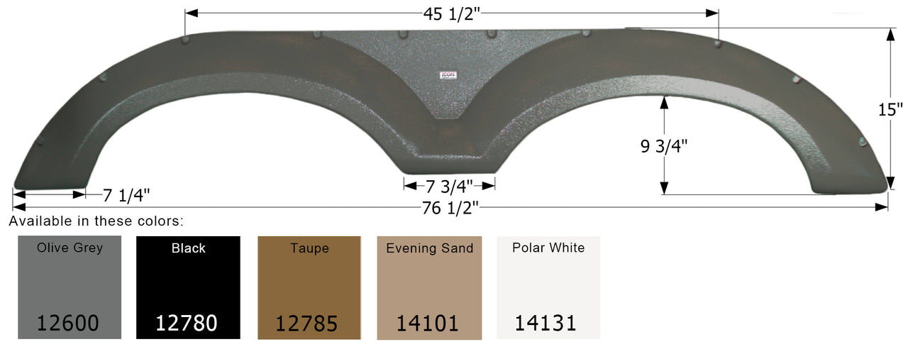 Coachmen Tandem Fender Skirt FS2600 - ICON  (5 colors)