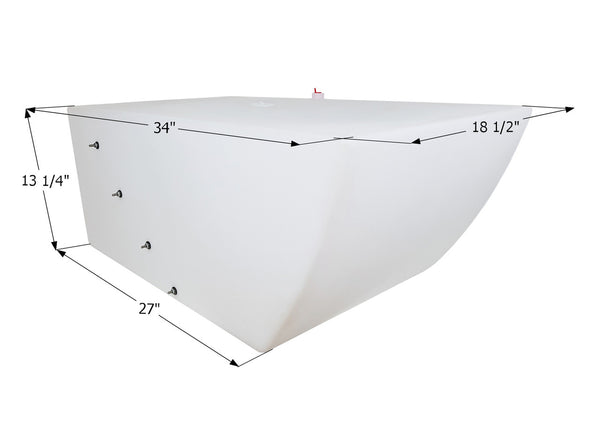 Fresh Water Tank WT3613/0260384 - 31 Gal. - 34" x 18 1/2" x 13 1/4"- ICON #14205