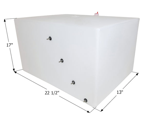 Fresh Water Tank WT3616/0215080 - 20 Gal. - 22 1/2" x 17" x 13" - ICON #14211