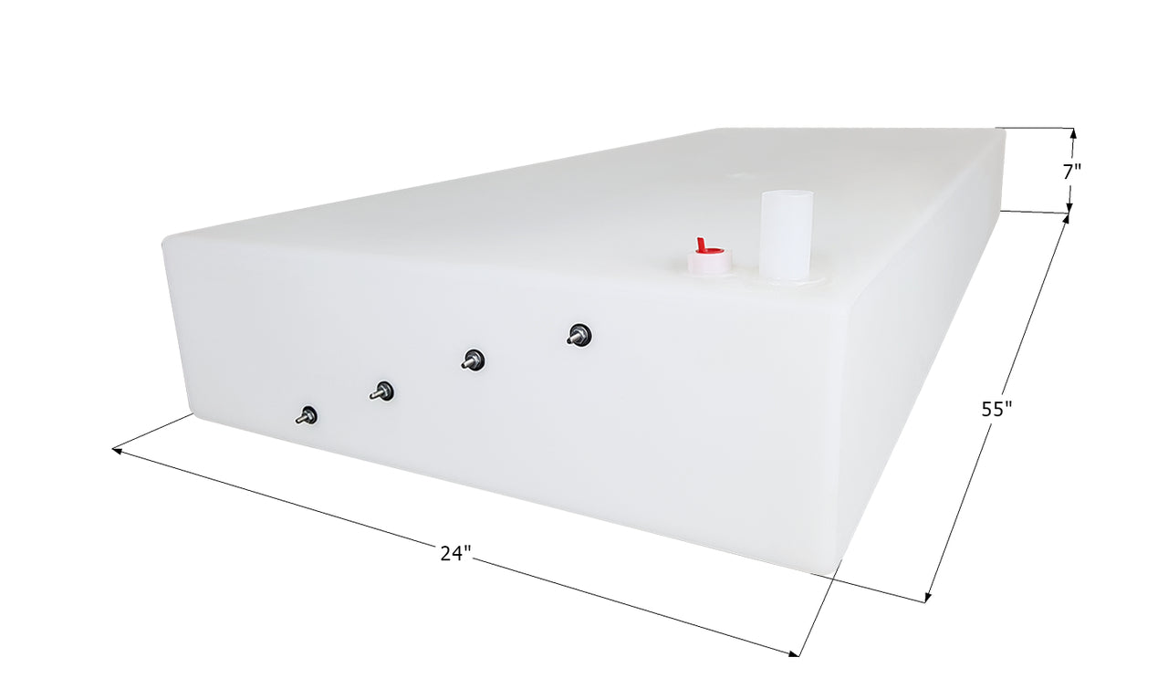Fresh Water Tank WT3594/0240515 - 38 Gal. - 55" x 24" x 7" - Jayco - ICON #14232