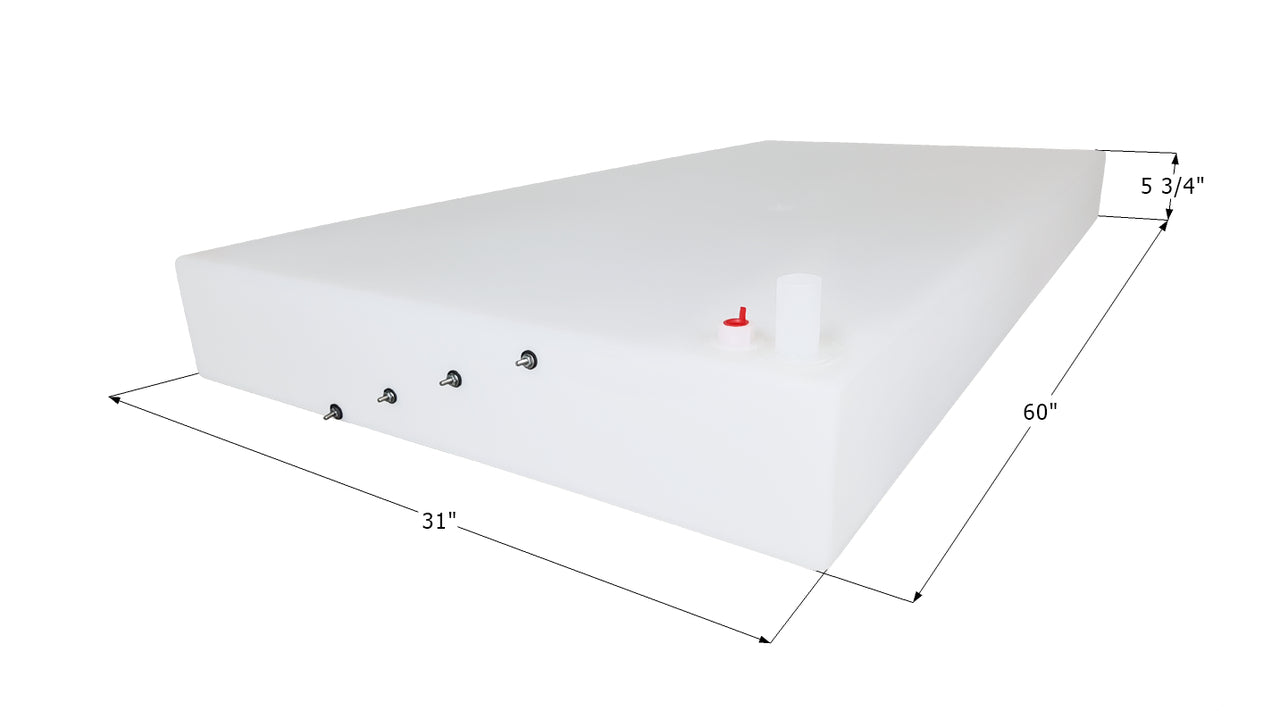 Fresh Water Tank WT3544/0226071 - 42 Gal. - 60" x 31" x 5 3/4" - Jayco - ICON #14239