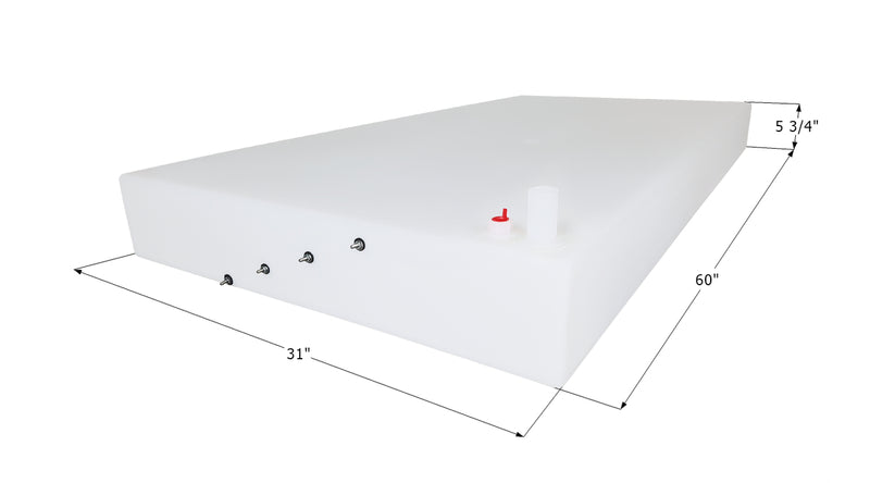 Fresh Water Tank WT3544/0226071 - 42 Gal. - 60" x 31" x 5 3/4" - Jayco - ICON #14239