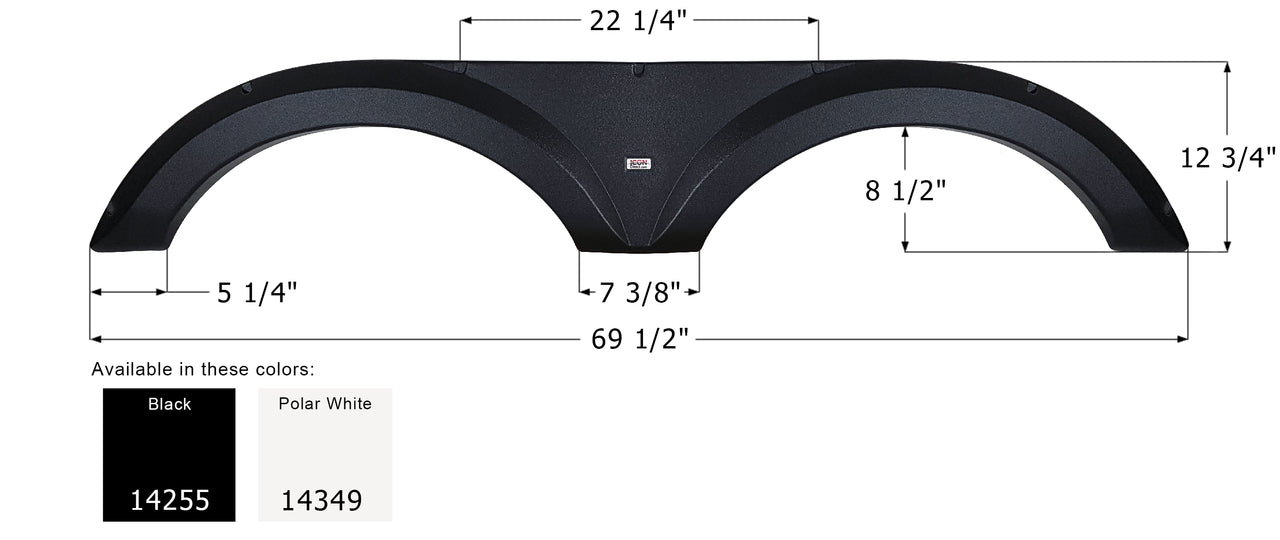 Jayco Tandem Fender Skirt FS4255 - ICON  (2 colors - 14255, 14349)