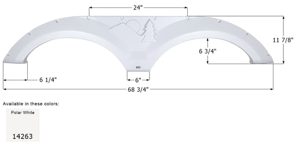 Forest River Tandem Fender Skirt FS5293