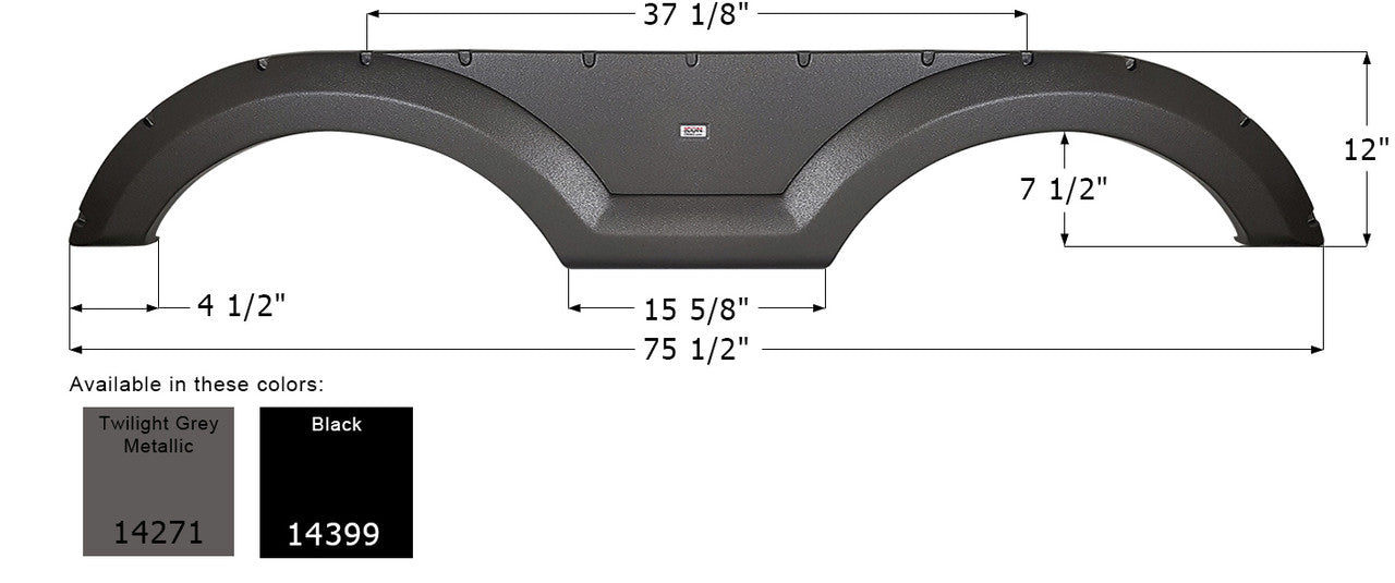 Coachmen Tandem Fender Skirt FS4271 - ICON  (3 colors - 14271, 14399, 15006)