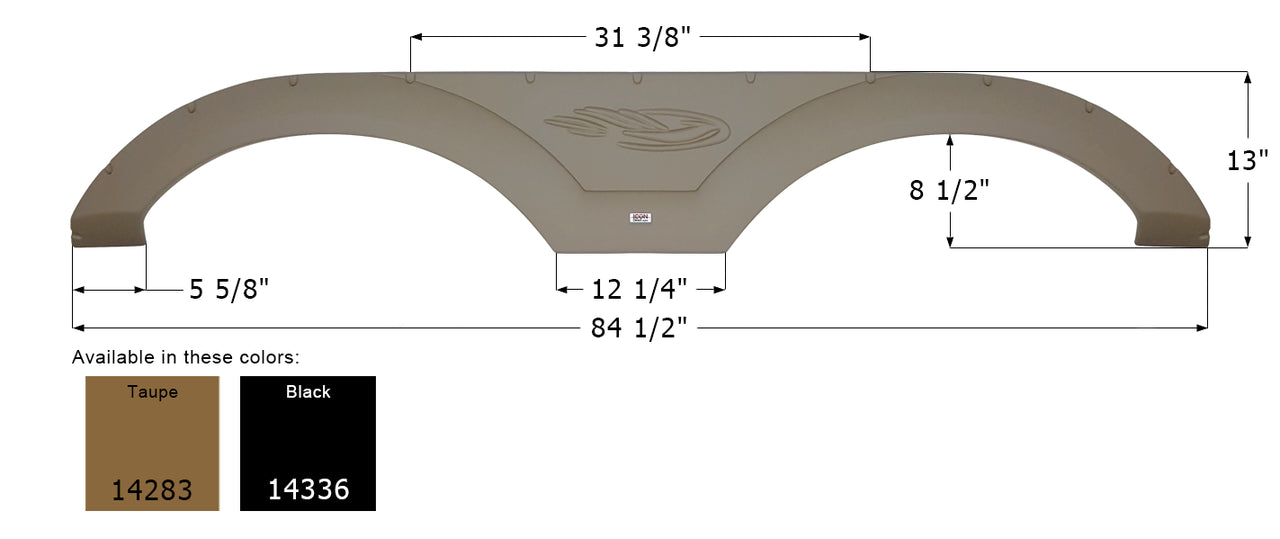 Forest River Tandem Fender Skirt FS4283 - ICON  (2 colors)
