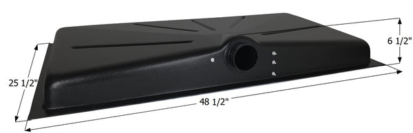 Holding Tank Center Side Drain HT600A-SD - 18 Gal. - 48 1/2" x 25 1/2" x 6 1/2" - ICON #14306