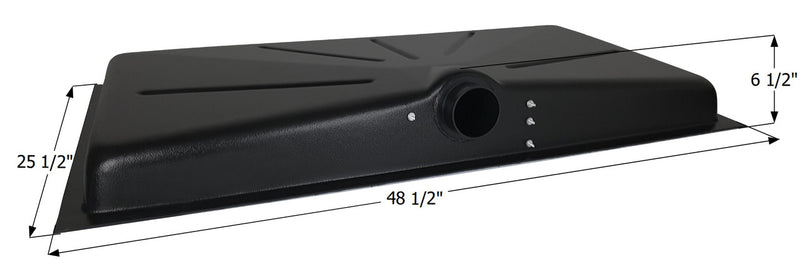 Holding Tank Center Side Drain HT600A-SD - 18 Gal. - 48 1/2" x 25 1/2" x 6 1/2" - ICON #14306