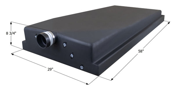 Holding Tank Center End Drain H3678 - 45 Gal. -  58" x 29" x 8 3/4" - ICON #14321