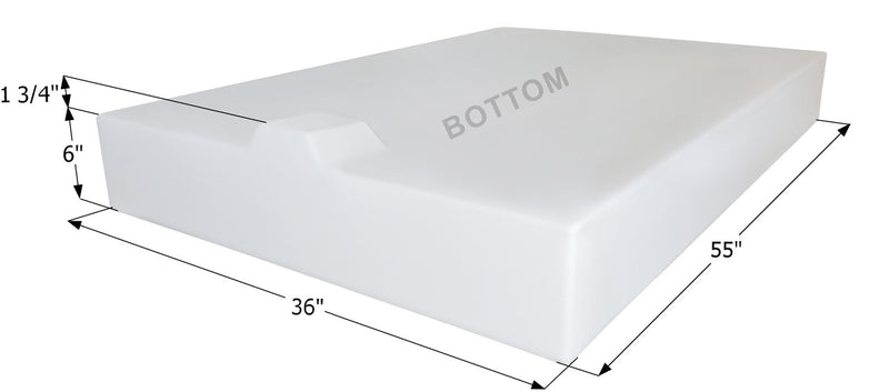 Fresh Water Tank WT1500 - 49 Gal. - 55" x 36" x 6" (with built in sump) - ICON #14322