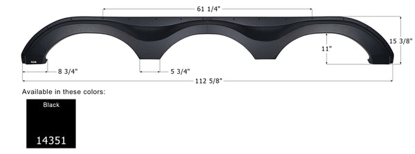 Forest River Triple Axle Fender Skirt FS4351 - ICON 14351