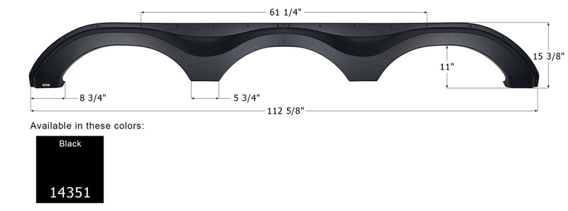 Forest River Triple Axle Fender Skirt FS4351 - ICON 14351