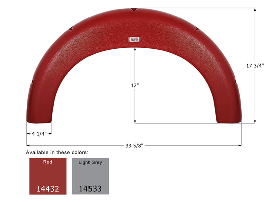 T@B Single Fender Skirt FS4432 - ICON (2 colors - 14432, 14533)