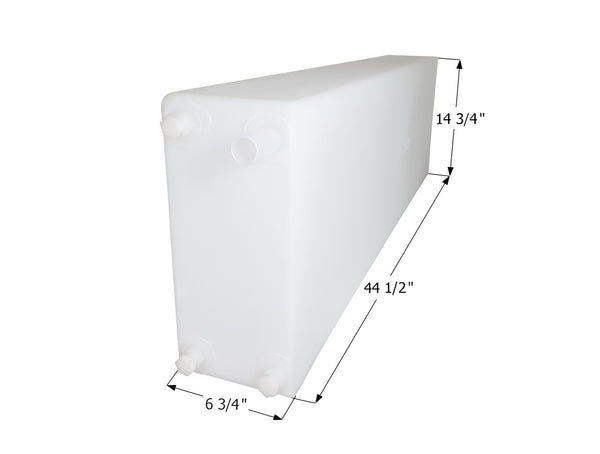 Fresh Water Tank WT3742 - 18 Gal. - 44 1/2" x 14 3/4" x 6 3/4" - ICON #14434