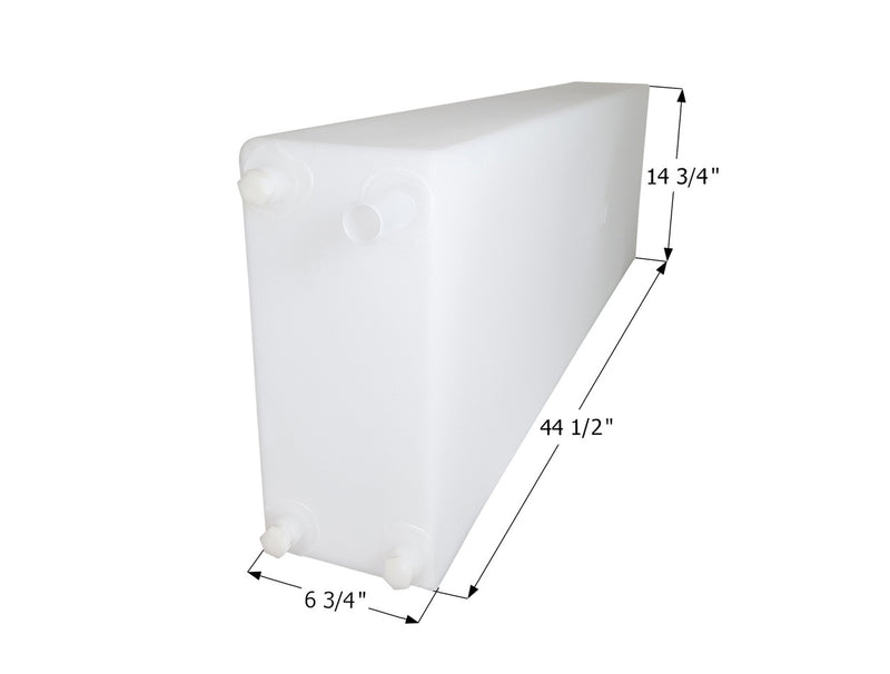 Fresh Water Tank WT3742 - 18 Gal. - 44 1/2" x 14 3/4" x 6 3/4" - ICON #14434