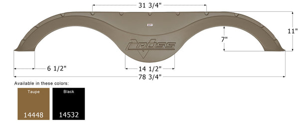 Forest River Tandem Fender Skirt FS4448 - ICON