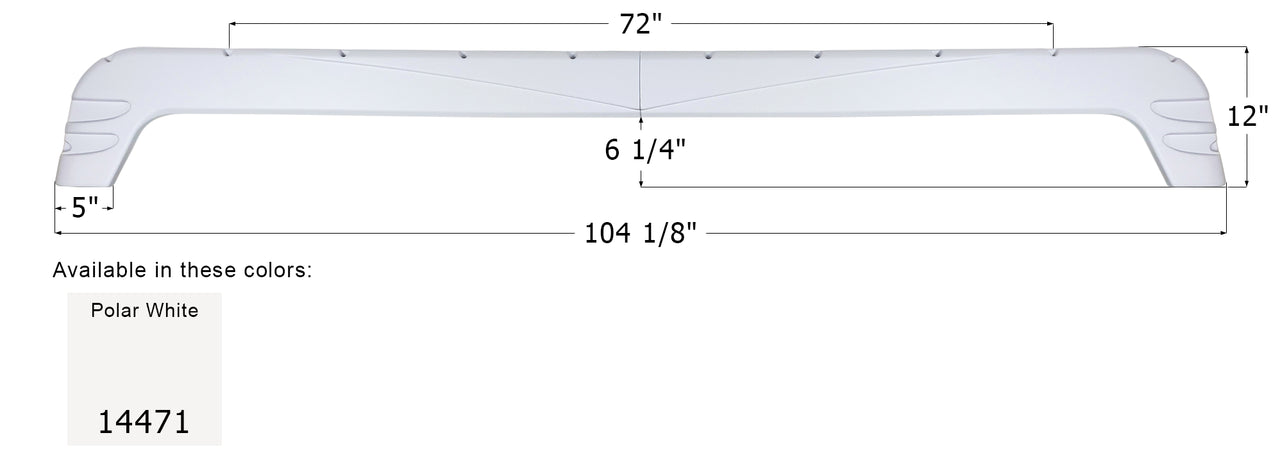 Forest River Triple Axle Fender Skirt FS4471 - Polar White  ICON 14471