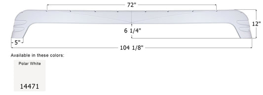 Forest River Triple Axle Fender Skirt FS4471 - Polar White  ICON 14471