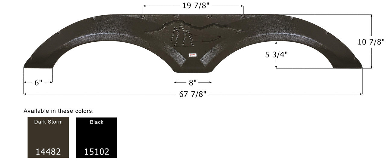 Forest River Tandem Fender Skirt FS4482 - ICON  (2 colors)