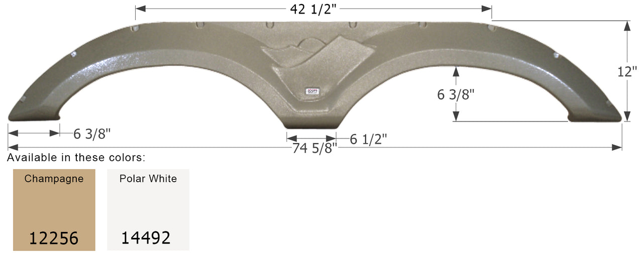Keystone Tandem Fender Skirt FS2256 - ICON  (2 colors)