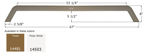 KZ Tandem Fender Skirt FS4481 - Polar White - ICON 14503