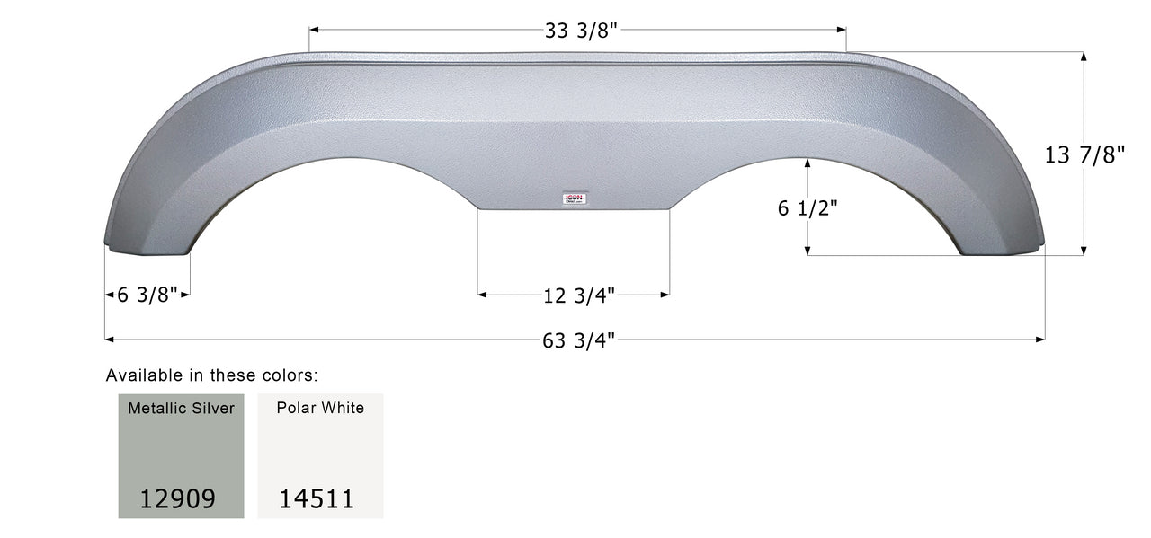 Award Tandem Fender Skirt FS2909 - ICON  (2 colors)