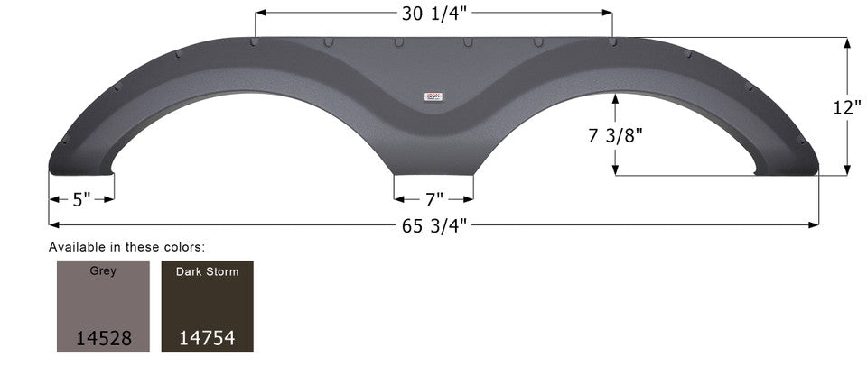 Cruiser Tandem Fender Skirt FS4528 - ICON  (2 colors)