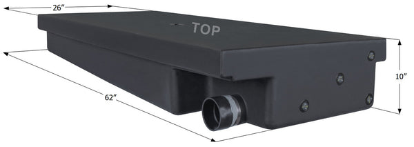 Holding Tank Recessed Side Drain H4211/0161067 - 50 Gal. - 62" x 26" x 10" - Jayco - ICON #14620