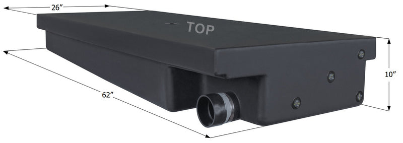 Holding Tank Recessed Side Drain H4211/0161067 - 50 Gal. - 62" x 26" x 10" - Jayco - ICON #14620