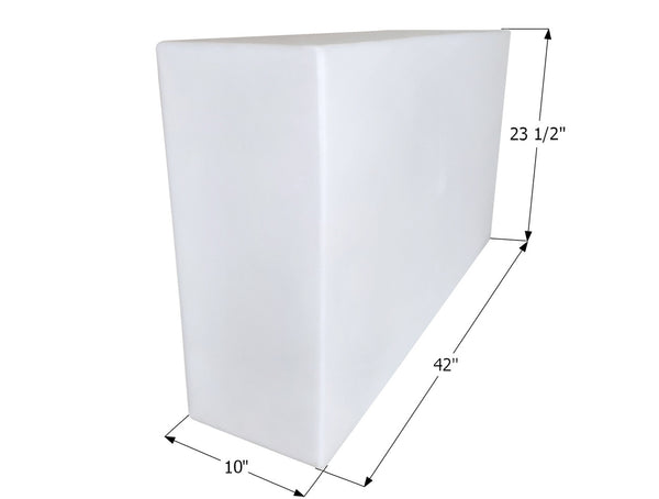 Fresh Water Tank WT3618 - 40 Gal. - 42" x 23 1/2" x 10" - Tank Only - ICON #14655