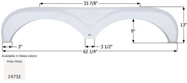 Gulf Stream Tandem Fender Skirt FS4732 - ICON 14732
