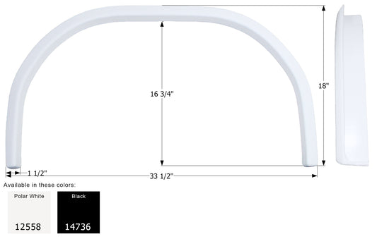 Jayco Single Fender Skirt FS2558 - ICON  (2 colors - 12558, 14736)