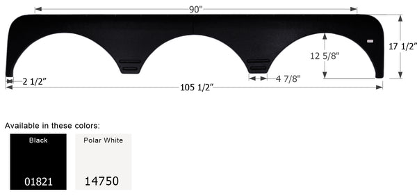 Gulf Stream Triple Axle Fender Skirt FS1821 - ICON